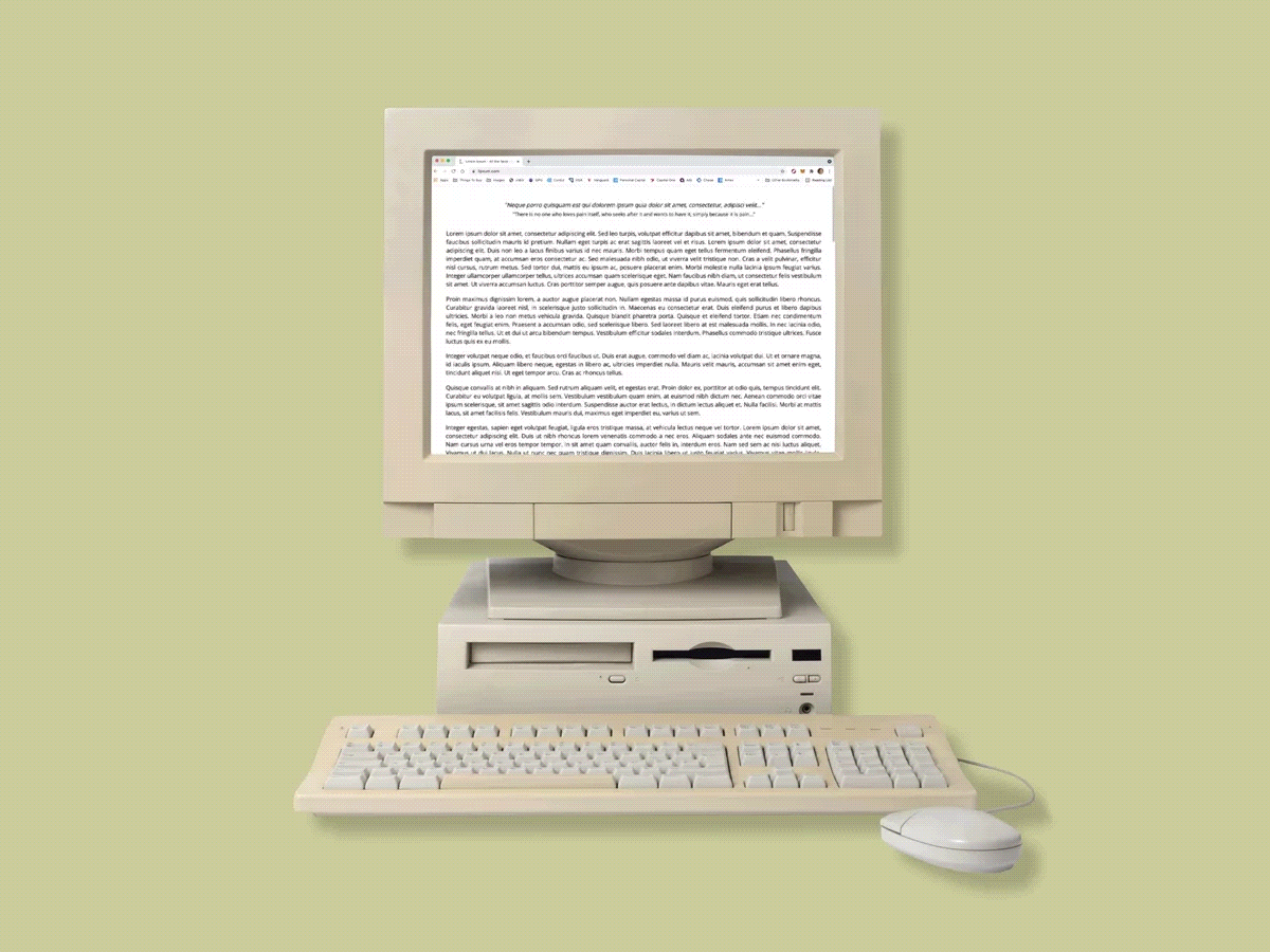 How I Lose To the&nbsp;Internet